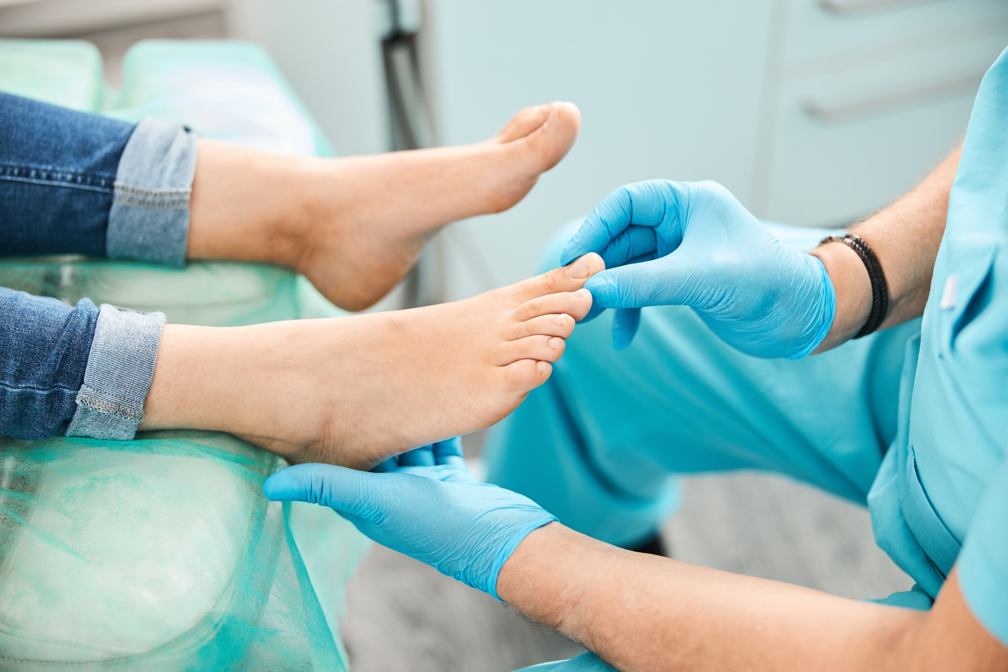 Professional assessment and treatment of an ingrown toenail