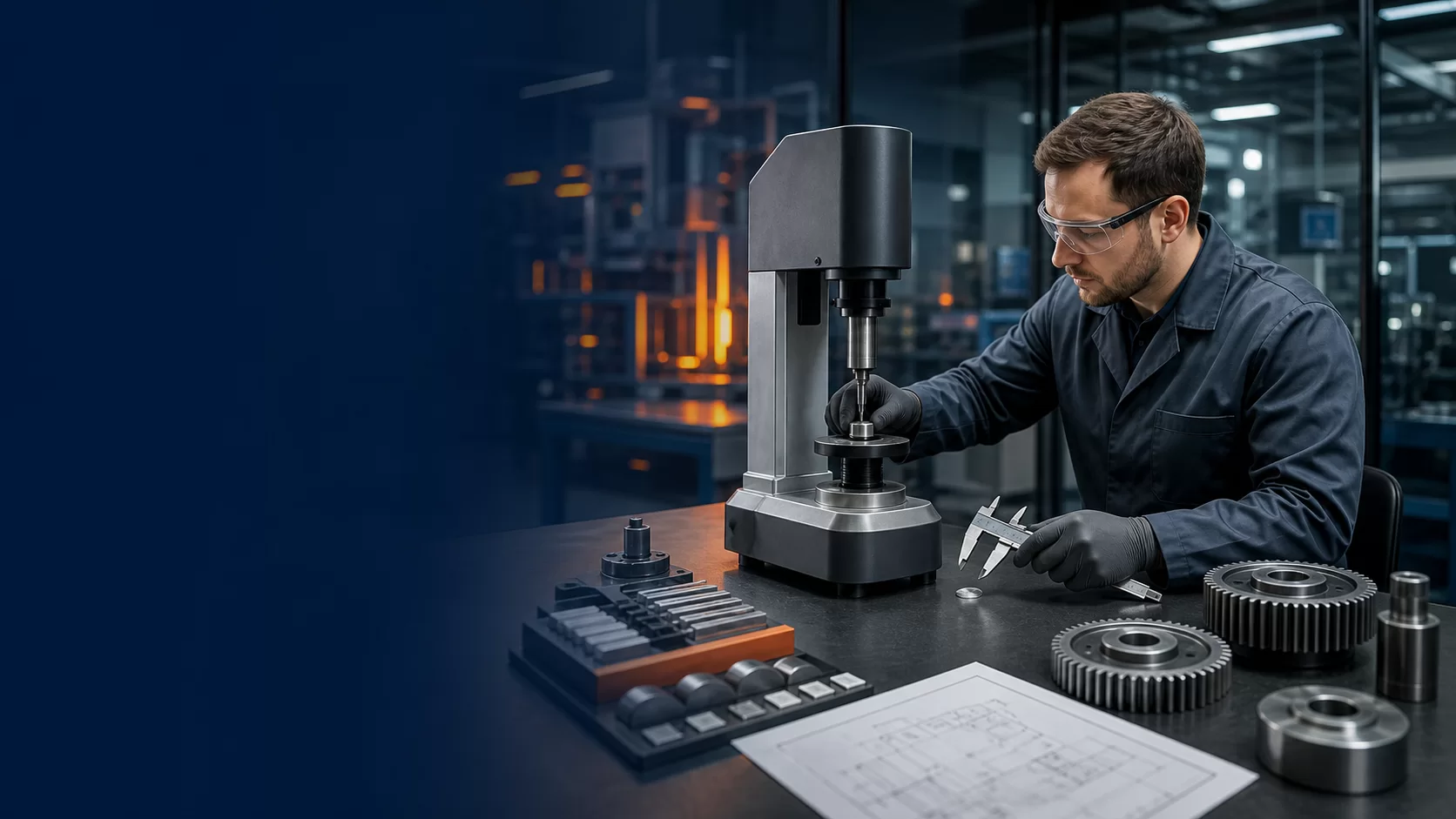Quality inspection of heat-treated engineering components