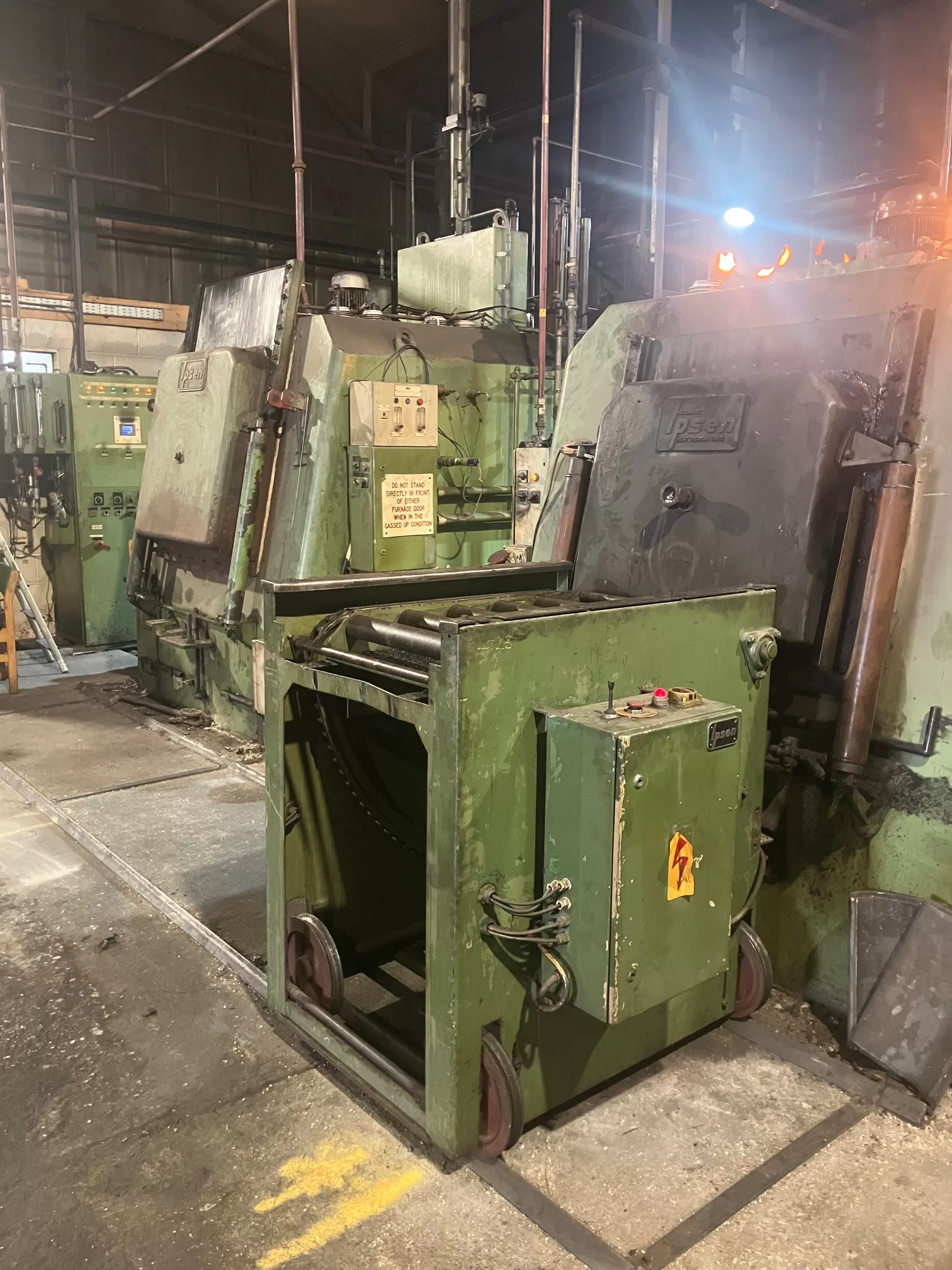 Two industrial heat-treatment furnace cells at Heat Treatment Coventry
